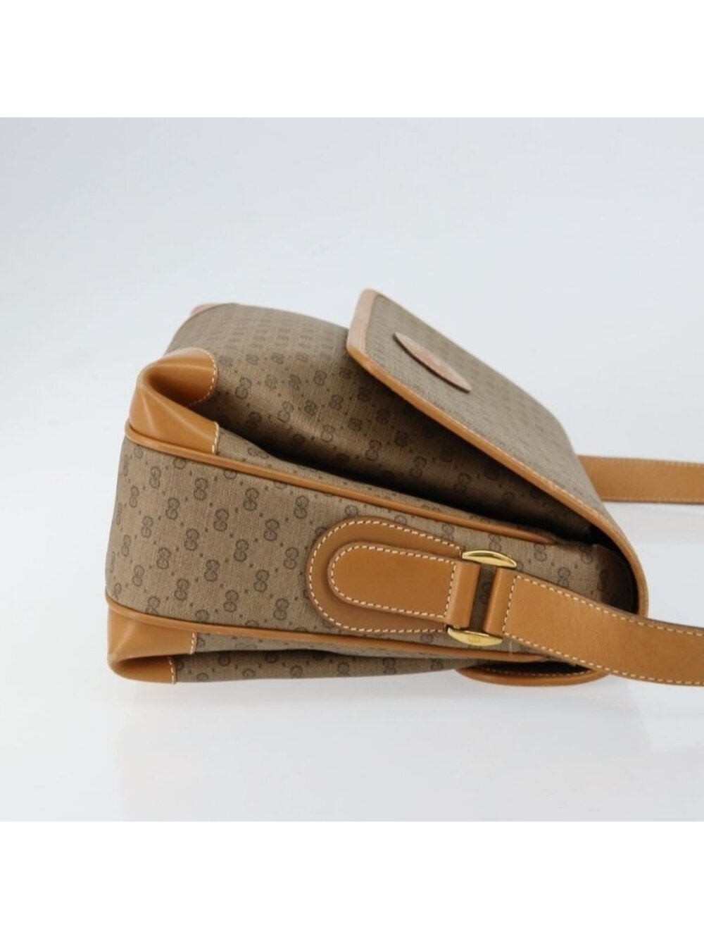 Authentic GUCCI Micro GG Supreme Shoulder Bag PVC Gold Beige 001 116 0924 - Picture 11 of 16